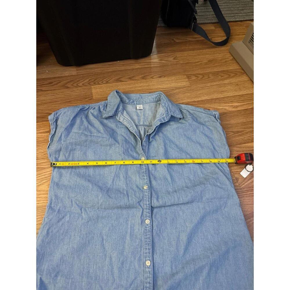 Old Navy Jean Mini Dress Size Medium - Picture 4 of 5